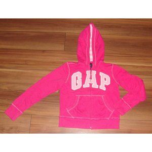 THE GAP Pink Full Zip Long Sleeve Hooded Jacket Girls Size 12